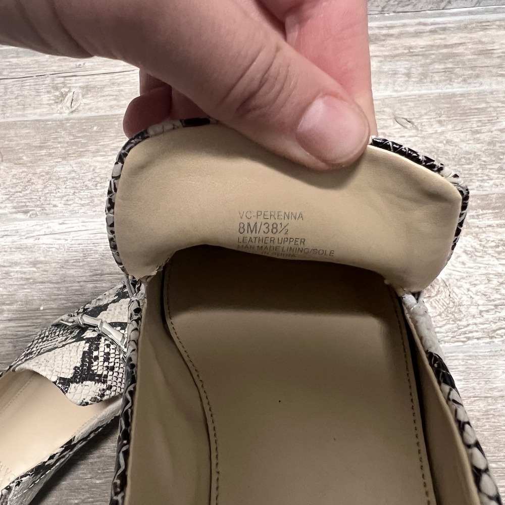 NEW Women's Vince Camuto Perenna Seashell Multi Tuscon Snake loafers In Size 8 - Picture 9 of 9